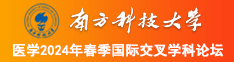 骚鸡巴在线观看看南方科技大学医学2024年春季国际交叉学科论坛